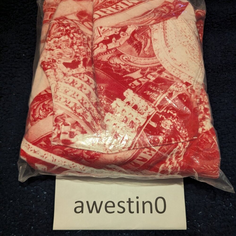 Brand New! Supreme S/S 20 Bling Hooded Sweatshirt (Red) Large - Picture 3 of 7
